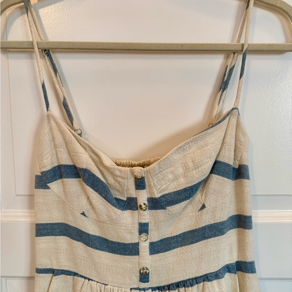 Mara Hoffman Striped Blue and Cream Maxi Dress - Picture 2 of 5